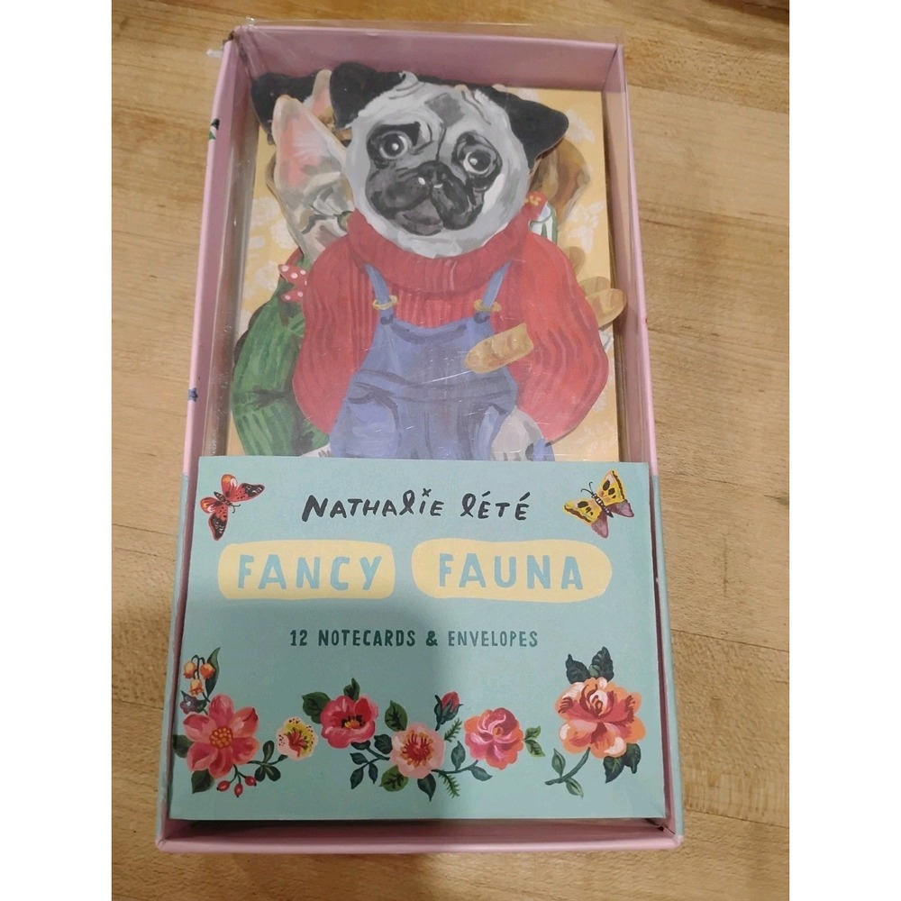 Fancy Fauna: 10 Notecards and Envelopes by Nathalie Lete (2021, Cards,Flash...